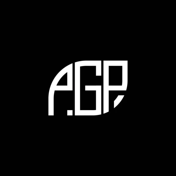 Pgq 디자인 Black Background Pgq Creative Initials Letter Logo Concept — 스톡 벡터