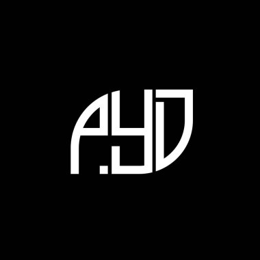 Siyah arkaplan üzerine PYD harf logosu tasarımı. PYD yaratıcı harf logosu logosu. PYD vektör harfi dizaynı. Siyah arkaplan üzerine PYD harf logosu tasarımı. PYD yaratıcı harf logosu. PYD vektör harfi tasarımı..