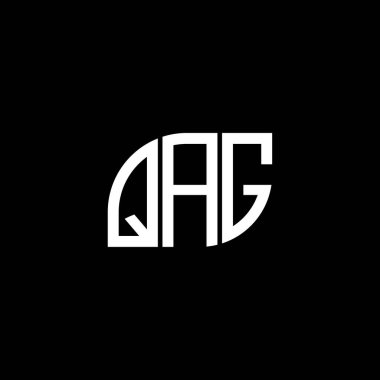 QAG harfi logo tasarımı. QAG yaratıcı harf logo kavramı. QAG vektör harf tasarımı..