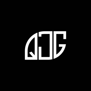 QJG harfi logo tasarımı. QJG yaratıcı harf logo kavramı. QJG vektör harf tasarımı..