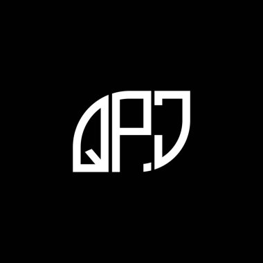 QPJ harfi logo tasarımı. QPJ yaratıcı harf logo kavramı. QPJ vektör harf tasarımı..