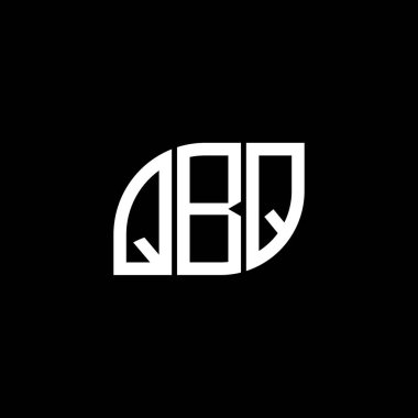 Siyah arka planda QBQ harfi logo tasarımı. QBQ yaratıcı harflerin baş harfleri logo kavramı. QBQ harf tasarımı.
