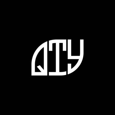 Siyah arkaplanda QTY harfi logo tasarımı. QTY yaratıcı harflerin baş harfleri logo kavramı. QTY harf dizaynı. QTY harf logosu tasarımı siyah arkaplanda. QTY yaratıcı harflerin baş harfleri logo kavramı. QTY harf tasarımı.