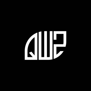 Siyah arkaplanda QWZ harf logosu tasarımı. QWZ yaratıcı harf logosu konsepti. QWZ harf dizaynı. QWZ harf logosu dizaynı siyah arkaplan üzerinde. QWZ yaratıcı harf logosu konsepti. QWZ harf tasarımı.