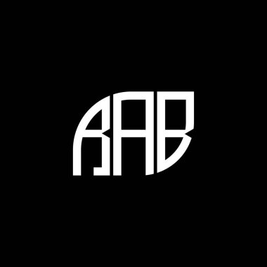 Siyah arka planda RAB harfi logo tasarımı. RAB yaratıcı harflerin baş harfleri logo kavramı. RAB harf tasarımı. RAB harfi logo tasarımı. Siyah arka planda. RAB yaratıcı harflerin baş harfleri logo kavramı. RAB harf tasarımı. RAB harf logosu tasarımı.