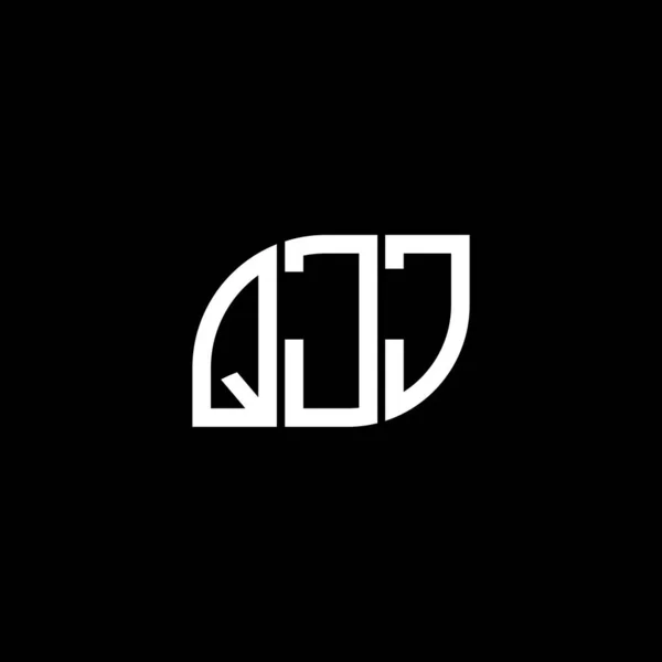 Qjj Letter Logo Design Black Background Qjj Creative Initials Letter — Stock Vector