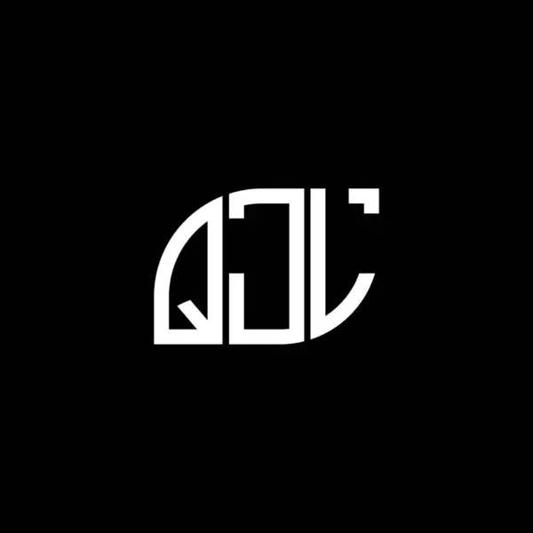 Qjl 디자인 Black Background Qjl Creative Initials Letter Logo Concept — 스톡 벡터