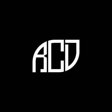 Siyah arkaplanda RCD harfli logo tasarımı. RCD yaratıcı harflerin baş harfleri logo kavramı. RCD harf tasarımı.