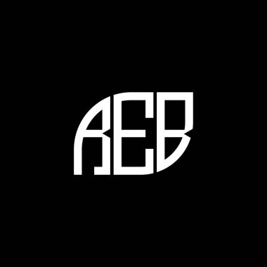 Siyah arkaplanda REB harfi logo tasarımı. REB yaratıcı harflerin baş harfleri logo kavramı. REB harf dizaynı. Siyah arkaplanda REB harfi logosu tasarımı. REB yaratıcı harflerin baş harfleri logo kavramı. REB harf tasarımı. REB harfi logo tasarımı. Siyah arkgrou üzerine.