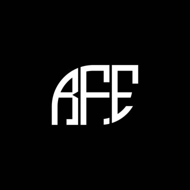Siyah arka planda RFE harfi logo tasarımı. RFE yaratıcı harflerin baş harfleri logo kavramı. RFE harf tasarımı. RFE harfi logo tasarımı. Siyah arkaplanda. RFE yaratıcı harflerin baş harfleri logo kavramı. RFE harf tasarımı. RFE harf logosu tasarımı Black Backgrou üzerine