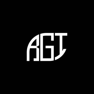 Siyah arka planda RGI harf logosu tasarımı. RGI yaratıcı harflerin baş harfleri logo kavramı. RGI harf tasarımı. RGI harf logosu tasarımı. Siyah arka planda. RGI yaratıcı harflerin baş harfleri logo kavramı. RGI harf tasarımı. RGI harfi logo tasarımı.