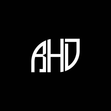 Siyah arka planda RHD harf logosu tasarımı. RHD yaratıcı harflerin baş harfleri logo kavramı. RHD harf dizaynı. RHD harf logosu tasarımı. Siyah arkaplanda. RHD yaratıcı harflerin baş harfleri logo kavramı. RHD harf tasarımı. RHD harf logosu tasarımı.