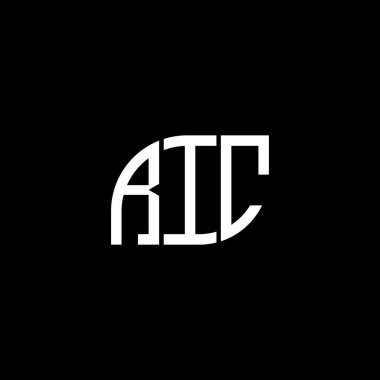 RIC harfi logosu siyah arka planda tasarlandı. RIC yaratıcı harflerin baş harfleri logo kavramı. RIC harf dizaynı. RIC harf logosu tasarımı siyah arkaplan üzerine. RIC yaratıcı harflerin baş harfleri logo kavramı. RIC harf dizaynı. RIC harf logosu tasarımı siyah backgrou üzerine