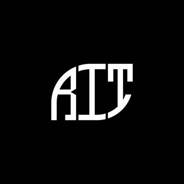 Siyah arka planda RIT harfi logo tasarımı. RIT yaratıcı harfler logosu konsepti. RIT harf tasarımı. RIT harfi logo tasarımı. Siyah arka planda. RIT yaratıcı harfler logosu konsepti. RIT harf tasarımı. RIT harfi logo tasarımı.