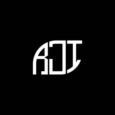 Siyah arka planda RJI harf logosu tasarımı. RJI yaratıcı harflerin baş harfleri logo kavramı. RJI harf dizaynı. RJI harf logosu tasarımı. Siyah arka planda. RJI yaratıcı harflerin baş harfleri logo kavramı. RJI harf tasarımı. RJI harf logosu tasarımı. Black Backgrou üzerine.