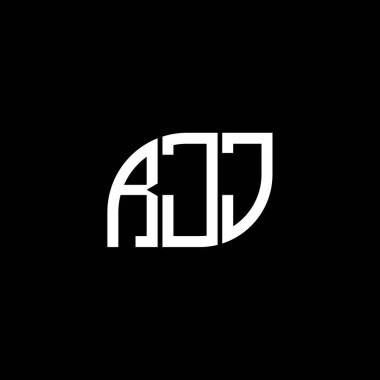 Siyah arka planda RJJ harf logosu tasarımı. RJ yaratıcı harflerin baş harfleri logo konsepti. RJJ harf tasarımı. RJJ harf logosu tasarımı. Siyah arkaplanda. RJ yaratıcı harflerin baş harfleri logo konsepti. RJJ harf tasarımı. RJJ harf logosu tasarımı.