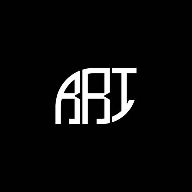 Siyah arka planda RRI harf logosu tasarımı. RRI yaratıcı harflerin baş harfleri logo kavramı. RRI harf tasarımı.