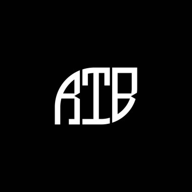 Siyah arka planda RTB harf logosu tasarımı. RTB yaratıcı harflerin baş harfleri logo kavramı. RTB harf tasarımı.
