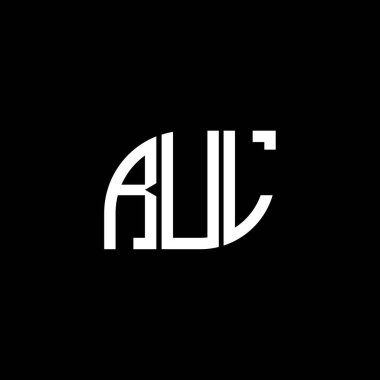 RuL harfi logo tasarımı siyah arka planda. RUL yaratıcı harflerin baş harfleri logo kavramı. RUL harf dizaynı. RUL harf logosu tasarımı siyah arkaplanda. RUL yaratıcı harflerin baş harfleri logo kavramı. RUL harf dizaynı. RUL harf logosu dizaynı siyah backgrou üzerine