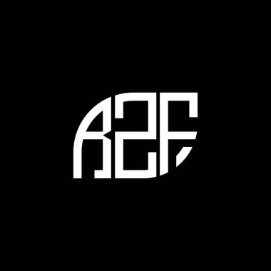 Siyah arkaplanda RZF harf logosu tasarımı. RZF yaratıcı harflerin baş harfleri logo kavramı. RZF harf tasarımı. RZF harfi logo tasarımı. Siyah arkaplanda. RZF yaratıcı harflerin baş harfleri logo kavramı. RZF harf tasarımı. RZF harfi logo tasarımı siyah backgrou üzerine