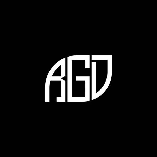 Rgd Letter Logo Design Auf Schwarzem Hintergrund Rgd Kreative Initialen — Stockvektor