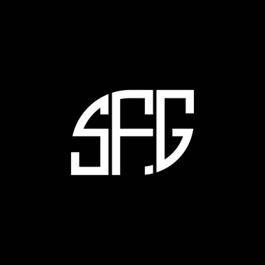 Siyah arka planda SFG harf logosu tasarımı. SFG yaratıcı harflerin baş harfleri logo kavramı. SFG harf tasarımları. Siyah arkaplan üzerinde SFG harfi logo tasarımı. SFG yaratıcı harflerin baş harfleri logo kavramı. SFG harf tasarımları. Siyah arkgrou üzerinde SFG harfi logo tasarımı.