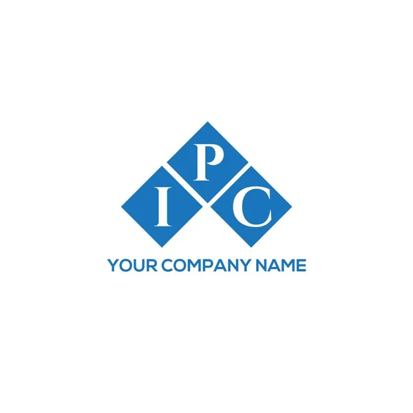 Projekt Logo Litery Ipc Białym Tle Ipc Twórcze Inicjały Koncepcja — Wektor stockowy