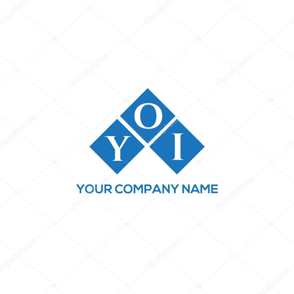 YOI letter logo design on white background. YOI creative initials letter logo concept. YOI letter design.