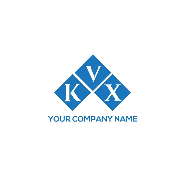 Kvx字母标识的白色背景设计 Kvx创意首字母首字母标识概念 Kvx字母设计 — 图库矢量图片