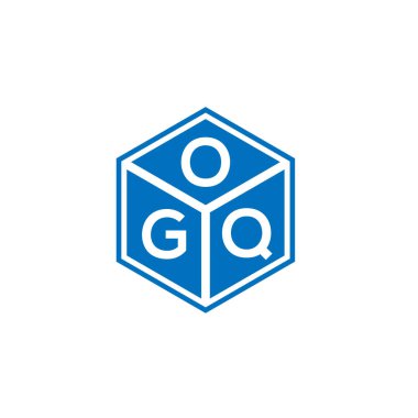 Siyah arka planda OQG harf logosu tasarımı. OQG yaratıcı harflerin baş harfleri logo kavramı. OQG harf tasarımı.