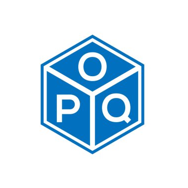 Siyah arka planda OQP harf logosu tasarımı. OQP yaratıcı harflerin baş harfleri logo kavramı. OQP harf tasarımı.