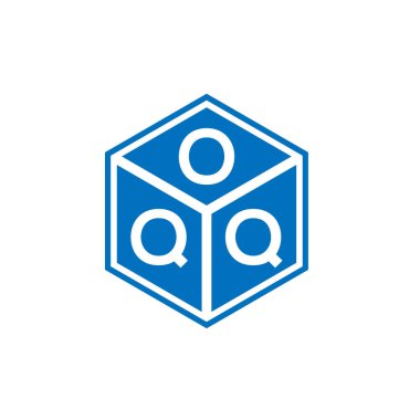 Siyah arka planda OQQ harfi logo tasarımı. OQQ yaratıcı harflerin baş harfleri logo kavramı. OQQ harf tasarımı.