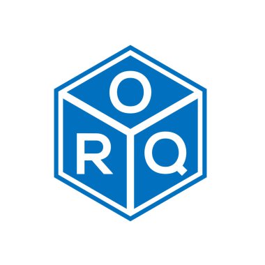 Siyah arka planda OQR harf logosu tasarımı. OQR yaratıcı harflerin baş harfleri logo konsepti. OQR harf tasarımı.