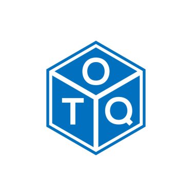 Siyah arka planda OQT harf logosu tasarımı. OQT yaratıcı harflerin baş harfleri logo kavramı. OQT harf tasarımı.