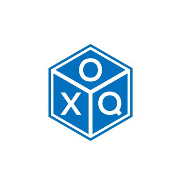 Siyah arkaplanda OQX harf logosu tasarımı. OQX yaratıcı harflerin baş harfleri logo kavramı. OQX harf tasarımı.
