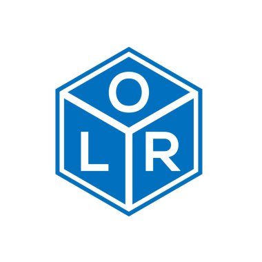 Siyah arka planda OLR harf logosu tasarımı. OLR yaratıcı harflerin baş harfleri logo kavramı. OLR harf tasarımı.