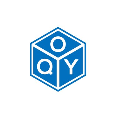 Siyah arka planda OQY harf logosu tasarımı. OQY yaratıcı harflerin baş harfleri logo kavramı. OQY harf tasarımı.