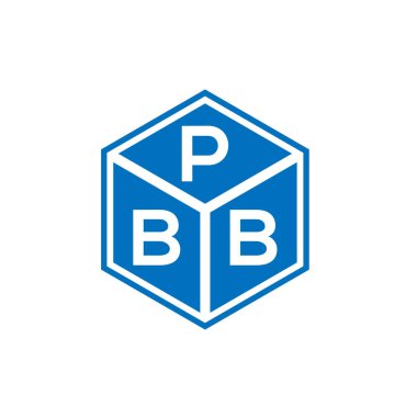 Siyah arka planda PBB harfi logo tasarımı. PBB yaratıcı harflerin baş harfleri logo kavramı. PBB harf tasarımı.