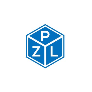 Siyah arkaplanda PZL harf logosu tasarımı. PZL yaratıcı harflerin baş harfleri logo kavramı. PZL harf tasarımı.