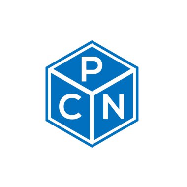 Siyah arkaplanda PCN harf logosu tasarımı. PCN yaratıcı harflerin baş harfleri logo kavramı. PCN harf tasarımı.