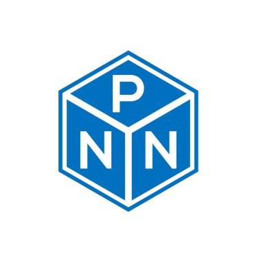 Siyah arka planda PNN harf logosu tasarımı. PNN yaratıcı harflerin baş harfleri logo kavramı. PNN harf tasarımı.