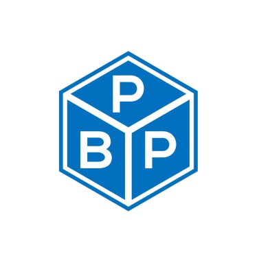 Siyah arka planda PBP harfi logo tasarımı. PBP yaratıcı harflerin baş harfleri logo kavramı. PBP harf tasarımı.