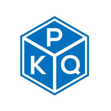 Siyah arka planda PKQ harfi logo tasarımı. PKQ yaratıcı harflerin baş harfleri logo kavramı. PKQ harf tasarımı.