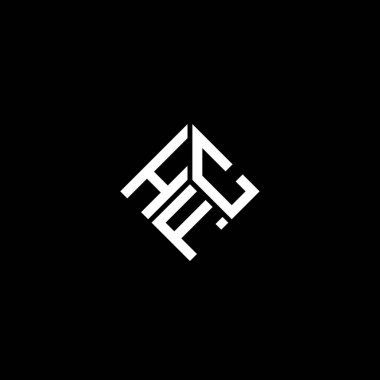 Siyah arka planda WebHFC harf logosu tasarımı. HFC yaratıcı harflerin baş harfleri logo kavramı. HFC harf tasarımı.