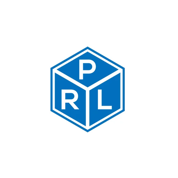 Дизайн Логотипа Prl Чёрном Фоне Концепция Логотипа Инициалами Prl Дизайн — стоковый вектор
