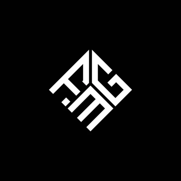 Дизайн Логотипа Fmg Чёрном Фоне Концепция Логотипа Инициалами Fmg Дизайн — стоковый вектор