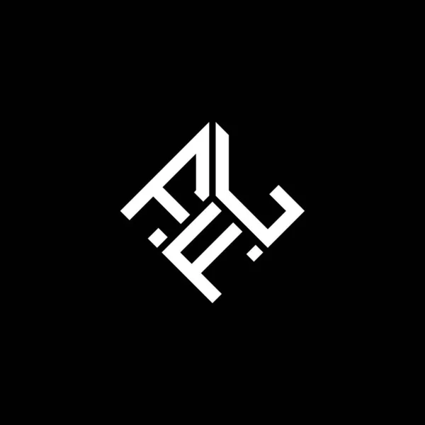 Ffl Logo Ontwerp Zwarte Achtergrond Ffl Creatieve Initialen Letter Logo — Stockvector
