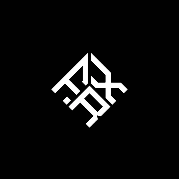 Frx Letter Logo Design Black Background Frx Creative Initials Letter — Stock Vector