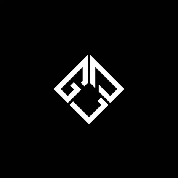 Gld Letter Logo Design Black Background Gld Creative Initials Letter — Stock Vector