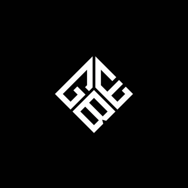 Diseño Del Logotipo Letra Gbe Sobre Fondo Negro Gbe Iniciales — Archivo Imágenes Vectoriales